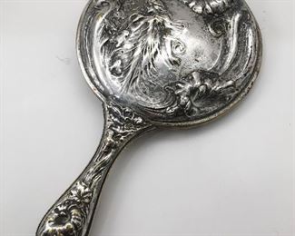 Vintage Deco Hand Mirror