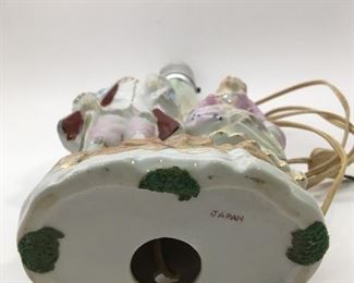 Porcelain Figurine Lamp. Japan.
