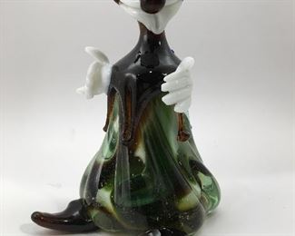 Vintage Murano Hand Blown Glass Clown