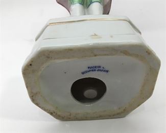 Made in Occupied Japan Porcelain Lamp Stand