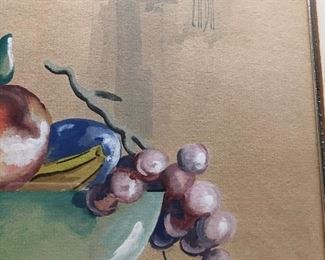 2 ZADA Mid Century Artist "Zada Laura Pierce Folz" Watercolors