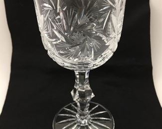 12 Cut Glass Goblets