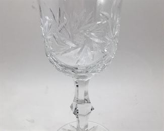 12 Cut Glass Goblets