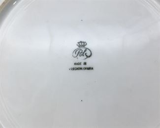 Rare Puls Made in Czechoslovakia Porcelain Plate