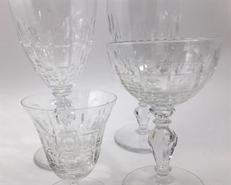 Early 1900's Crystal Stemware 32 Pieces