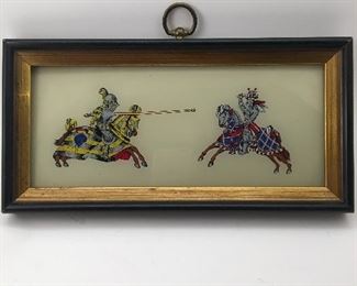 Vintage E.A. RIBA Co Reverse Paintings