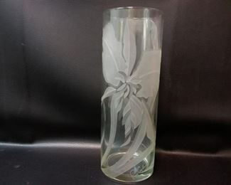 art perry coyle etched vase
