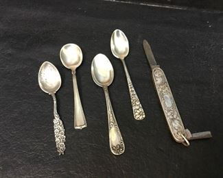 dinnerware sterling silver spoons