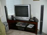 Panasonic Entertainment System -- TV and 5 disc CD/DVD Player and Radio w/Surround Sound