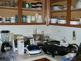 Lots of small kitchen appliances