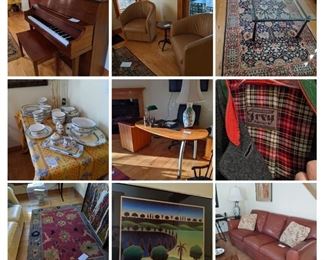 gorgeous sale with high quality furniture, rugs, lamps, collectibles and more