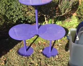 Fun metal tables- $5 each, available for early sale