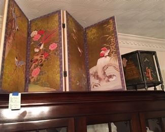 Contemporary screen, planter