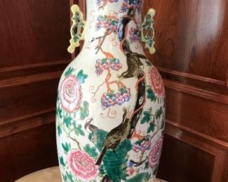 Oversized antique Asian vase