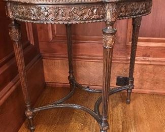 Antique marble top table