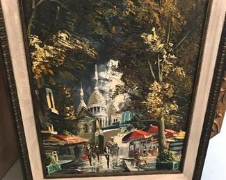 vintage oil on canvas