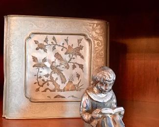 Metal tea caddy