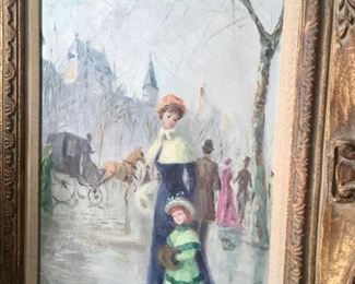 Oil on canvas by listed artist Ramon L. (Paris 1912)