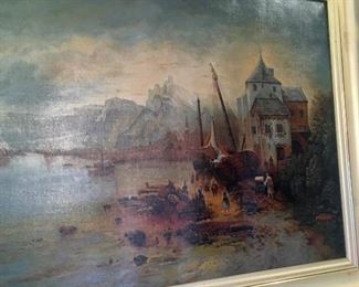 Antique oil on canvas