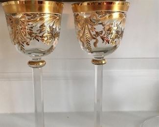 Crystal goblets