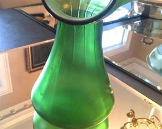 8” Loetz  iridescent glass vase
