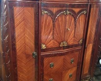 Antique (pink marble top) chest