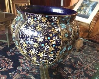 Large 14” antique jardiniere