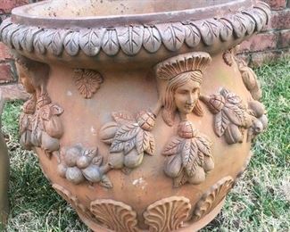 Faux cement planter