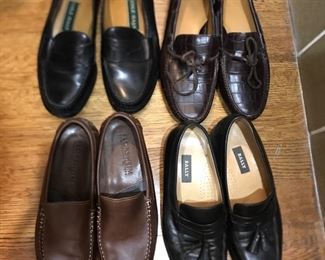 Men’s 10.5 loafers; Cole Haan, Bally,