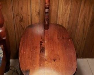 Vintage Side Tables with Attached Lamps