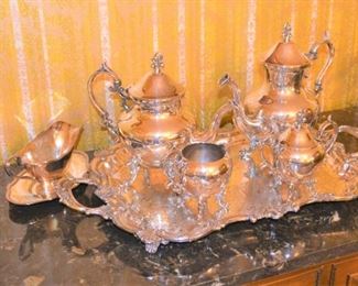 SILVER PLATE TEA SERVICE - A BEAUTY