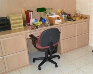 OFFICE SUPPLIES AND 2 ROLLING CHAIRS