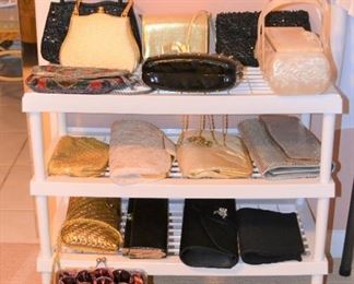 DESIGNED PURSES - PART OF A VERY LARGE COLLECTION OF LADIES ACCESSORIES