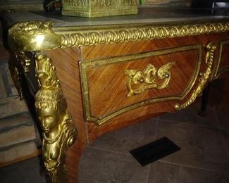 detail of writing desk