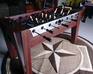 Eastpoint Fuseball table, cool rug