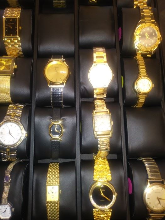 Part of the wrist watches we will have at this sale.