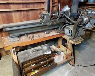 Vintage W.A. Voell Machinery Lathe https://ctbids.com/#!/description/share/276624