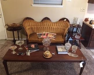 Antique Sofa and Antique Coffee Table