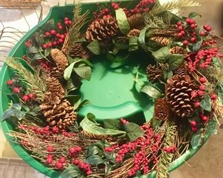 Christmas Wreath and Wreath Storage 