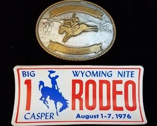 Tony Lama Western belt buckle