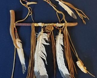 Native American artist reproduction of artifact pipe