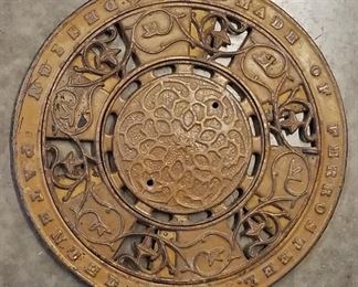 Antique floor register grate