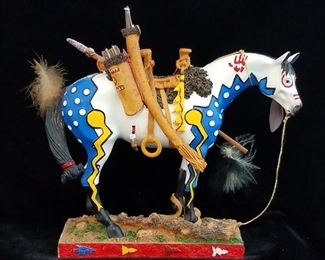 Trail of the Painted Ponies figurines, many with boxes