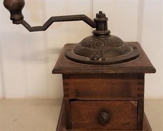 Antique coffee grinder