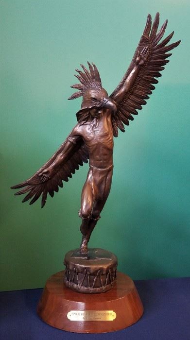 Chris Navarro "Spirit of the Thunderbird" bronze sculpture