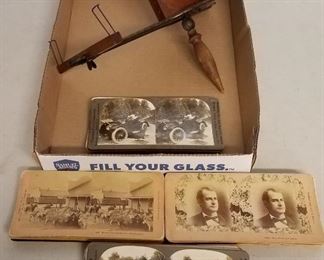 Stereopticon viewer with view cards