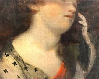 Hand-Painted Reproduction, Portrait of a Girl