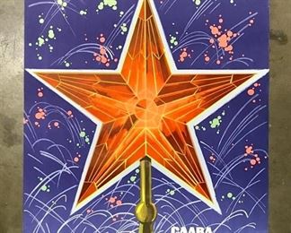 1973 Russian Soviet ‘Glory to October’ Poster