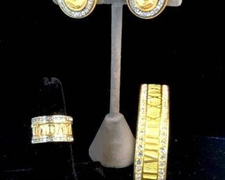 Designer K2 Design Studio ‘Roman Num’ Jewelry Set