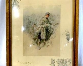 WWI Charles PAYNE ‘A HEILAN` LAD’ Print